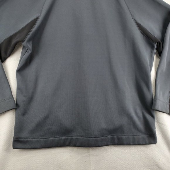 RBX Sweatshirt Men's Long Sleeve Quarter Zipper High Neck Pullover Gray 2XL - Picture 9 of 12